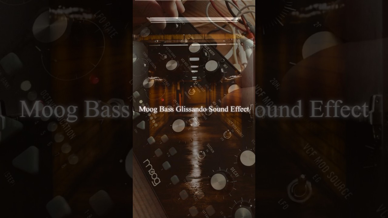 Moog Mother32 / Bass Synth Glissando Sound Effect. ambientmusic 