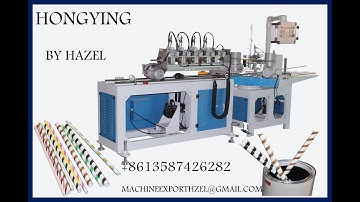 high speed paper straw making machine in hongying making