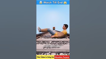 How To Survive Tied To Train Tracks 😱 #shorts #facts #shortsfeed #3danimation