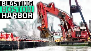 The Largest Waterside Excavator In the USA | Dredging the Boston Harbor | Great Lakes Dredge & Dock