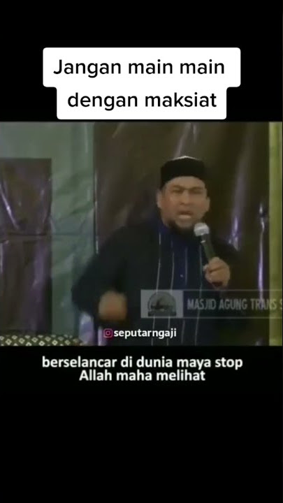 Ceramah Ustad Zulkifli : Jangan Main-main Dengan Maksiat #Shorts