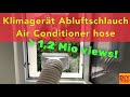 Genial! Klimaanlage Abluftschlauch, Klimagerät Fensterdurchführung DIY AirLock, Air Conditioner Hose