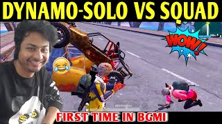 DYNAMO - SOLO VS SQUAD FIRST TIME IN SEASON 2 | BATTLEGROUNDS MOBILE INDIA | BEST OF BEST