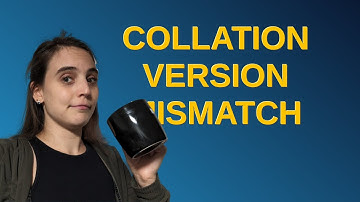 Dba: Collation version mismatch