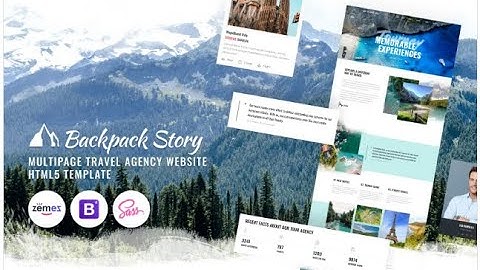How To Buy Backpack Story – Online Travel Agency Website Template 3.99 $ Only