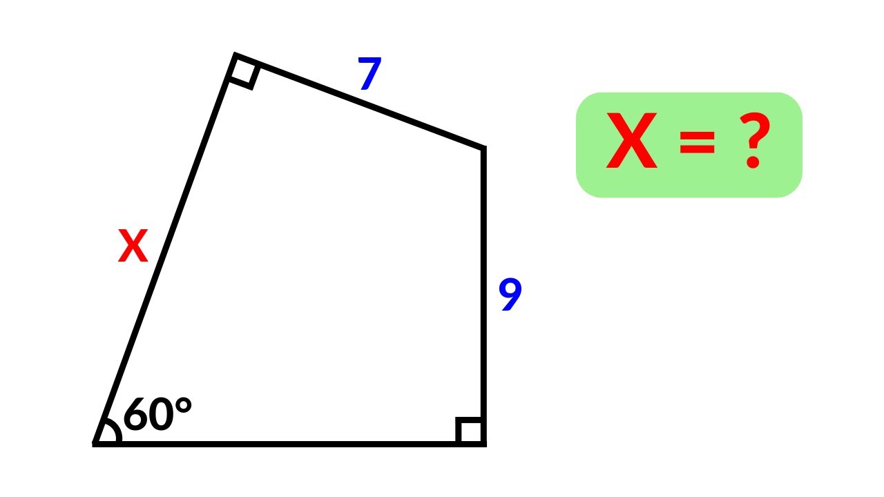 Find the length X | A Very Nice Geometry Problem - YouTube