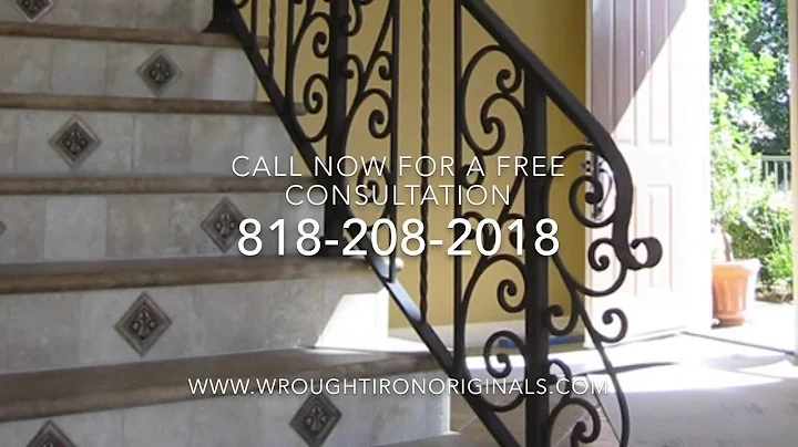 Custom Wrought Iron Banister Rails - 818-208-2018