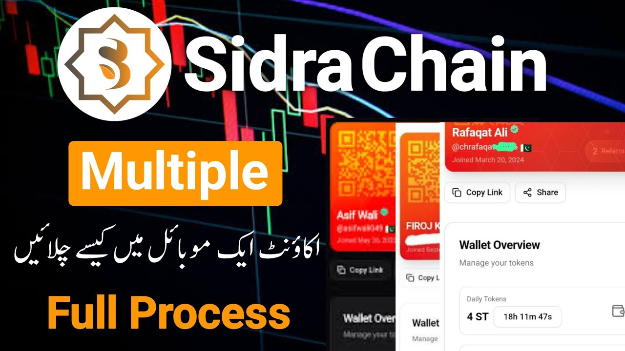 How to Use Multiple SidraChain Accounts on a Single Mobile || Multiple Account Login Krna Ka Trika 