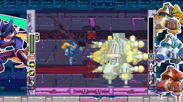 Megaman Zero 2, X Form & Thunder chip vs Golems