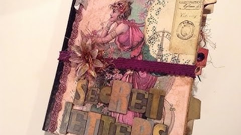 Altered Composition Book transformed - part 3 - into a Vintage Junk Journal - Flip through