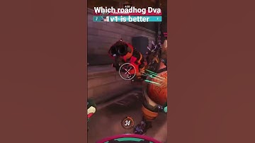 Which roadhog Dva 1v1 is better #ytshort #overwatch2     #shorts 🤔🤔🤔