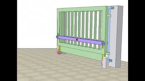 Gate to open inward uphill 5