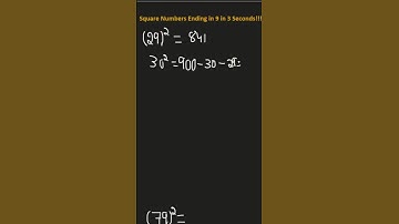 Square Numbers Ending with 9 in 3 Seconds 🤯🔥| Super Easy Math Trick #Shorts #mathstricks