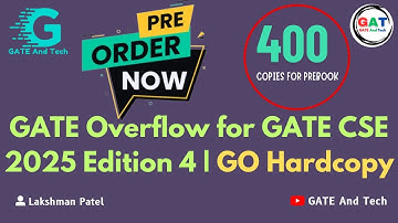 GATE Overflow for GATE CSE 2025 Edition 4 | GO Hardcopy