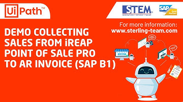 UiPath SAP B1 Demo - Automate Sales Data from IREAP POS to SAP Business One AR Invoice