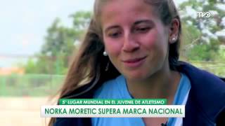 Norka Moretic supera el record nacional de salto triple