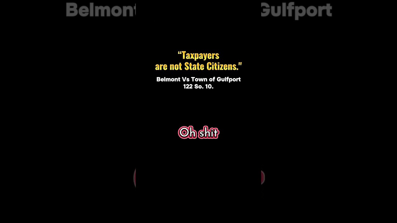 Supreme Court says State Citizens are NOT tax payers