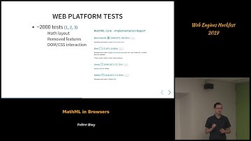 MathML in Browsers (Web Engines Hackfest 2019)