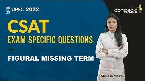 UPSC CSAT I Logical Reasoning I Missing Term In Figures | BY MUNESH MA