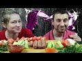 МУКБАНГ СОСИСКИ С ОВОЩАМИ | MUKBANG SAUSAGES WITH VEGETABLES. RUSSIAN FOOD | #sausages #mukbang