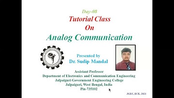 Angle Modulation: Frequency and Phase Modulation (FM & PM), Modulation Index (Lecture-8 on ANA. COM)