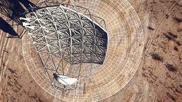 SKA-mid dish aerial buildup