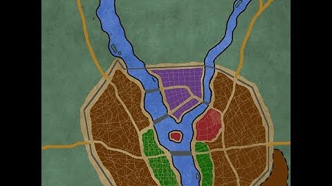 Map Making | I made a city map for my D&D games using GIMP