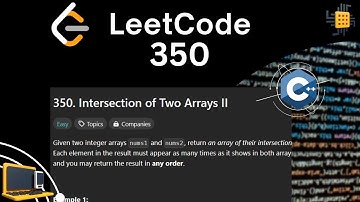 leetcode 350 || Intersection of Two Arrays II || C++ || English
