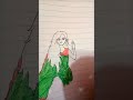 saree wearing Girl drawing 🔥#shortvideo