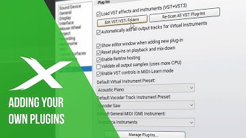 Mixcraft University | Managing VST Plugins