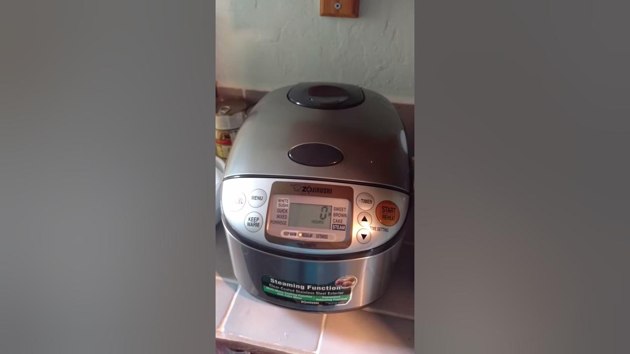 Zojirushi NSTSQ10 fuzzy logic rice cooker finishing tune YouTube