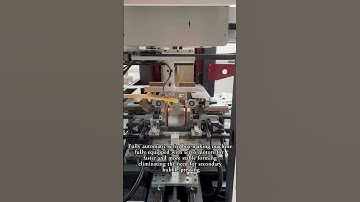 Fully equipped with servo motors for faster and more stable forming