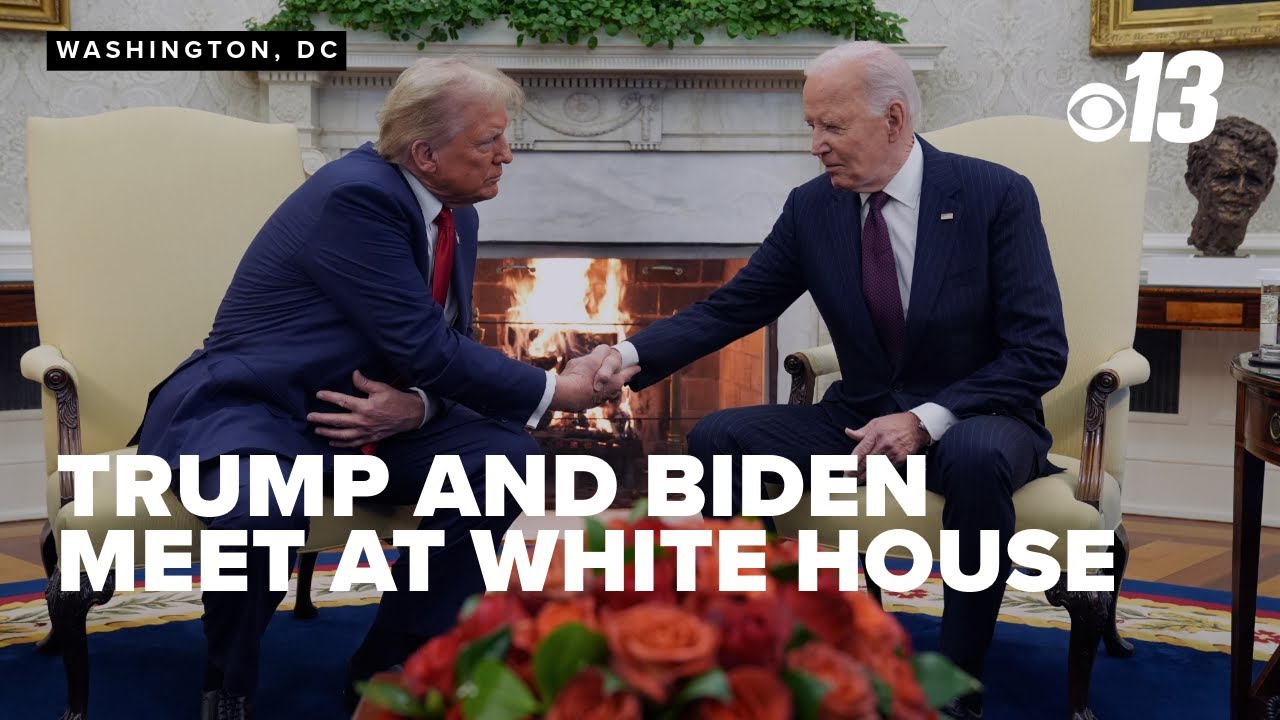 Trump and Biden meet at White House - YouTube