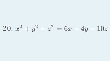 Show that the equation represents a sphere, and find its center - Problem 12.1.20 Cengage Calculus