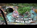 Abandoned Water Slide in the woods