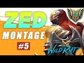 LOL MOBILE ZED BEST MOMENTS & OUTPLAYS! - WILD RIFT Highlights Montage #5 - OUTSIDER