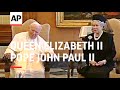 ITALY: BRITAIN'S QUEEN ELIZABETH II MEETS THE POPE