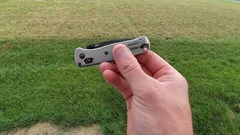 Benchmade Mini Bugout With Flytanium Titanium Scales