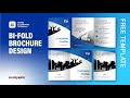 How to Create Bi-Fold Brochure Design (Company Profile) in Adobe Illustrator CC | Printing Design