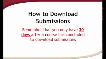 Download assignment submissions
