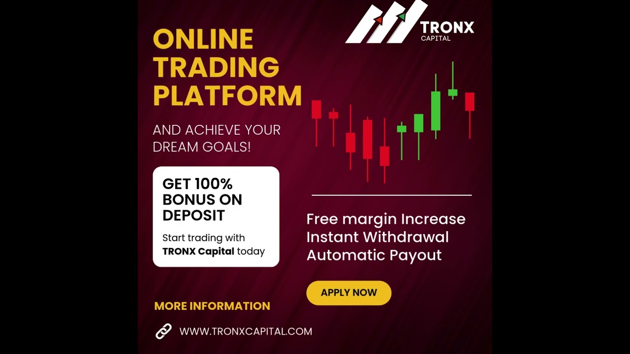Tronx Capital: Get 100% Bonus Up to $500, Instant Withdrawals & Free Margin Increase!