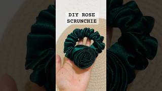 Rose scrunchie DIY #diy #creativeminds #mrcreations425 #roseflower #scrunchiesforsale #handmadelove
