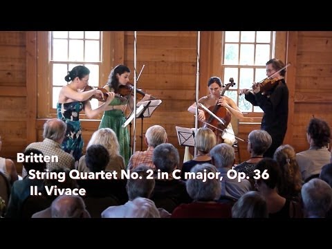 Britten: String Quartet No. 2, II. Vivace - ChamberFest Cleveland (2013)