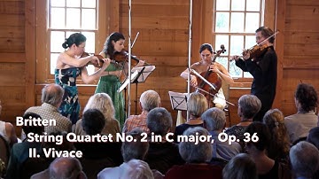 Britten: String Quartet No. 2, II. Vivace - ChamberFest Cleveland (2013)