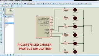 PROTEUS TUTORIAL  PROTEUS SIMULATION  PIC16F676  LED CHASER  /Labcenter Electronics  हिंदी में
