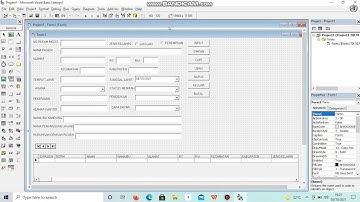FORM PENDAFTARAN PASIEN PADA VISUAL BASIC DENGAN 7 COMMAND BUTTON