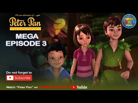 Peter Pan |  Mega Episode 3 | Vol. 1 | English Classic |  @PowerKidsWorld  ​ Fairy Tinkerbell