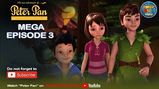 Peter Pan |  Mega Episode 3 | Vol. 1 | English Classic |  @PowerKidsWorld  ​ Fairy Tinkerbell