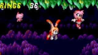 Sonic 2 Pink Edition Amy Rose And Creams Play Mystic Cave Zone 1 And 2