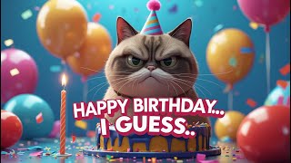 Funny Cat Birthday Memes That Are Too Real 🎂😾 | Happy Birthday, Grumpy Cat Style!